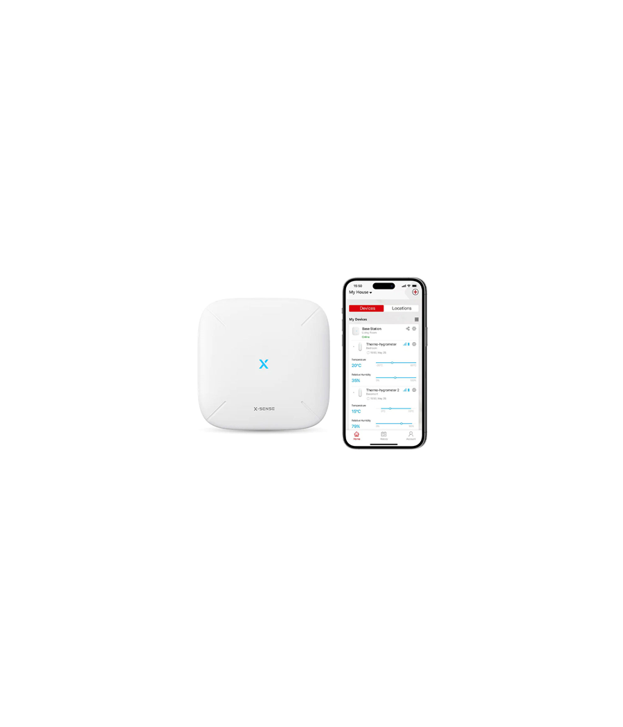 FOC-957 - X-SENSE Hub di comunicazione con rilevatori d'incendio